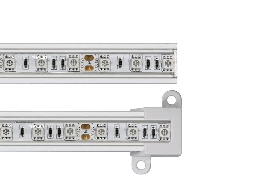 LED strip 100cm - Aluminium Profiel - IP65 - RGB - Male + female aansluiting LED strip 100cm - Aluminium Profiel - IP65 - RGB - Male + female aansluiting
